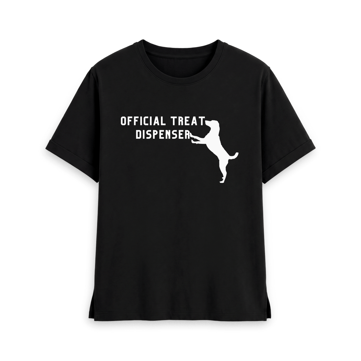 Black Printed T-shirt Front
