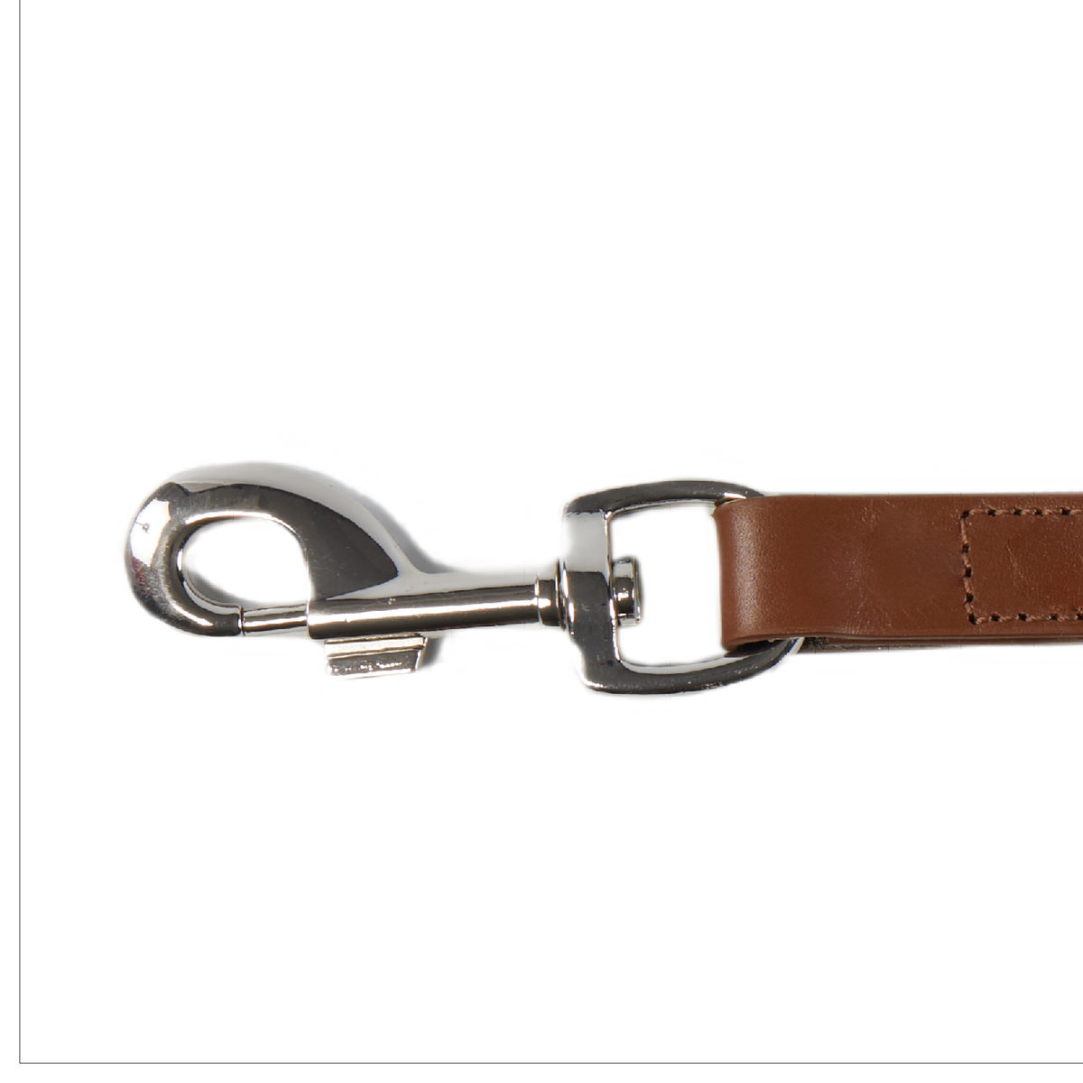 Eco Friendly Leather Dog Lead, Brown