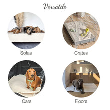Load image into Gallery viewer, Pup & Kit Pet Protector Waterproof Pet Blanket - cosy sherpa fleece - natural