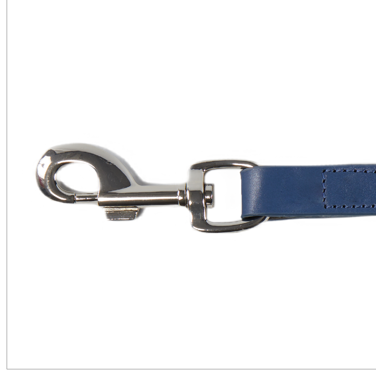 Eco Friendly Leather Dog Lead, Navy
