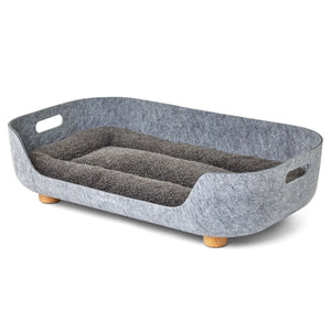 Pup & Kit PetNest Felt Bed - Grey