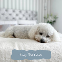 Load image into Gallery viewer, Pup & Kit Pet Protector Waterproof Pet Blanket - cosy sherpa fleece - natural