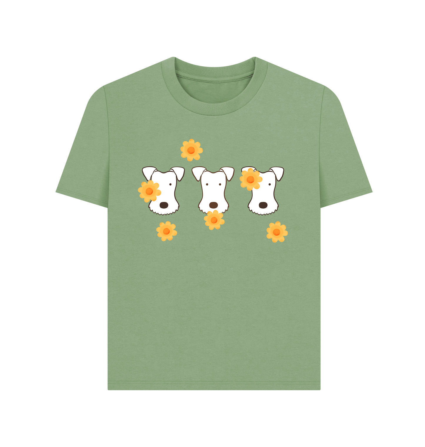 Sage Printed T-shirt Front