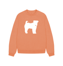 Load image into Gallery viewer, Apricot Welsh Terrier Oversized Sweatshirt