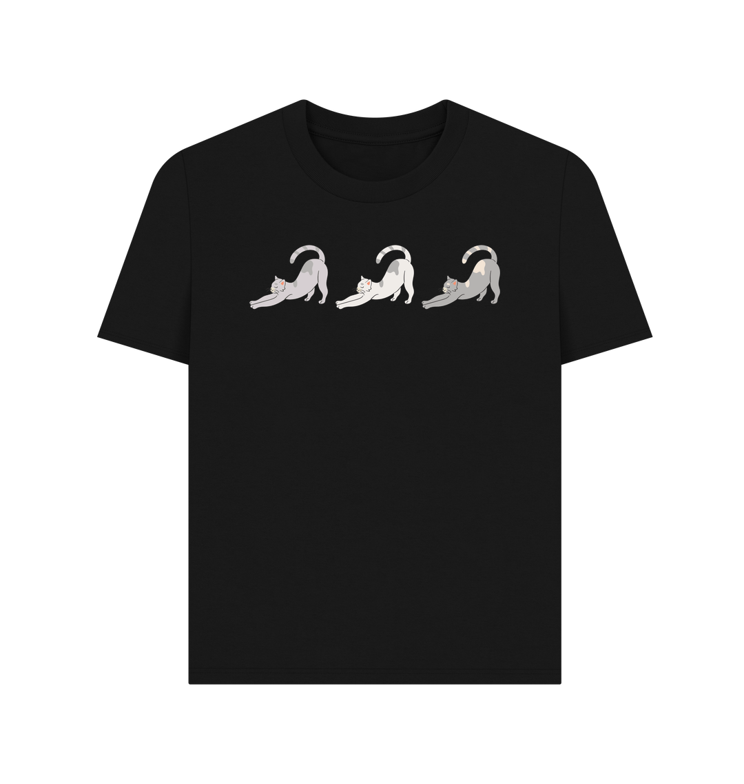 Black Printed T-shirt Front