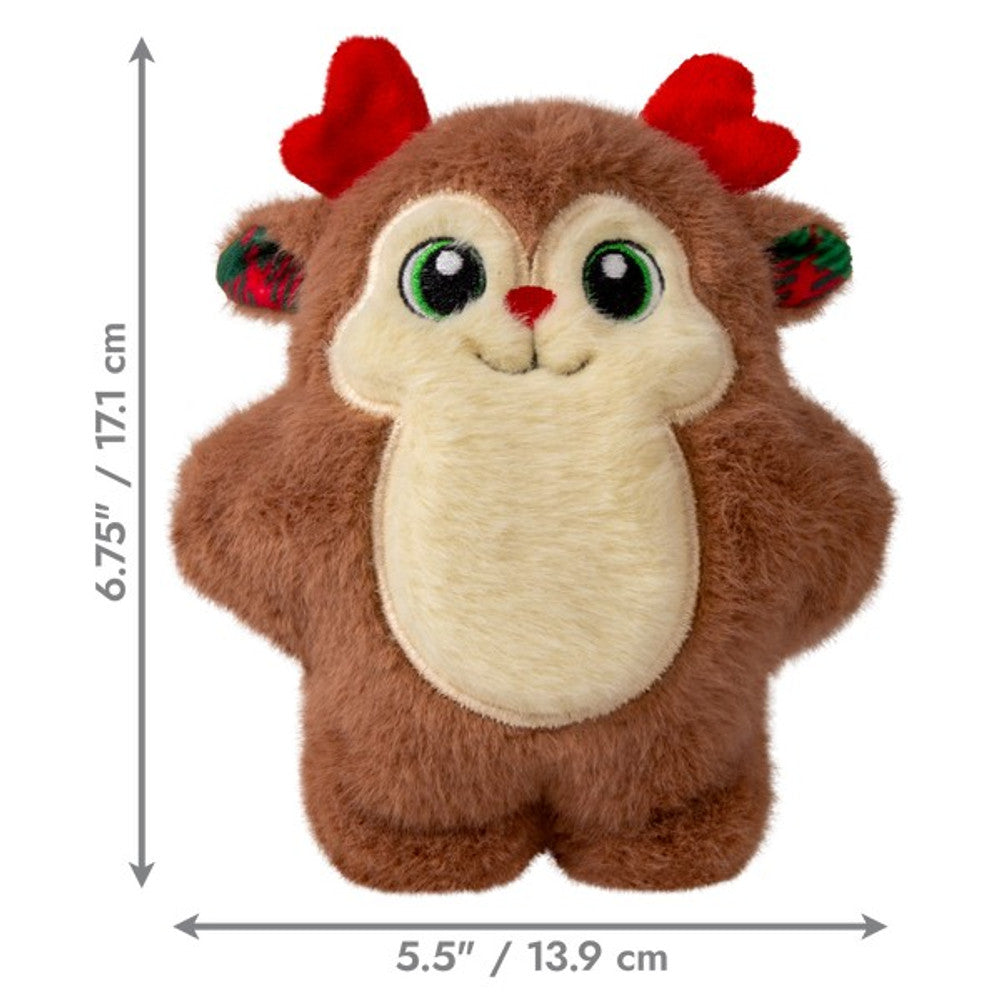 KONG Holiday Snuzzles Red Nosed Reindeer