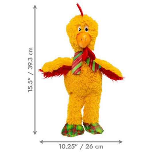 KONG Holiday Knots Chicken Dog Toy | Medium/Large | Christmas