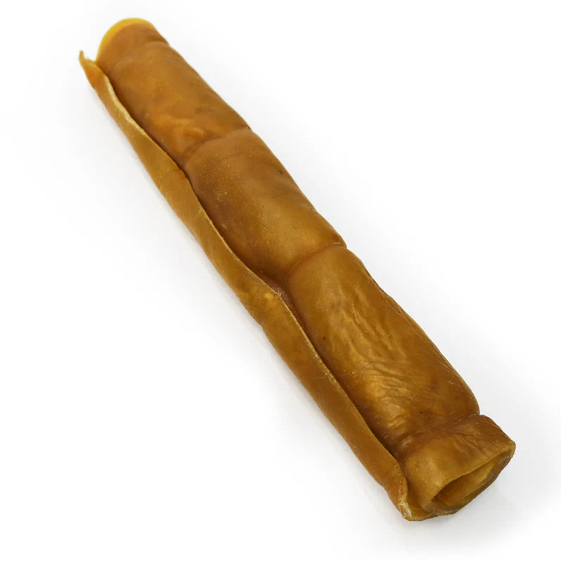 rolled up piece of buffalo skin, long lasting chew for dogs