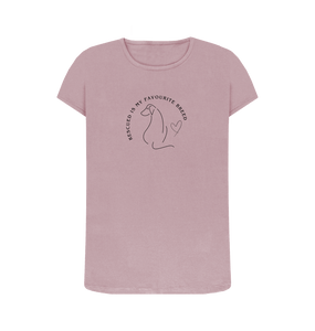 Mauve Rescued is my favourite breed - Women's T-Shirt