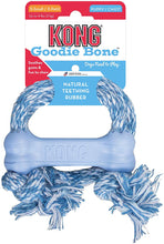Load image into Gallery viewer, KONG Puppy Goodie Bone on rope - extra small
