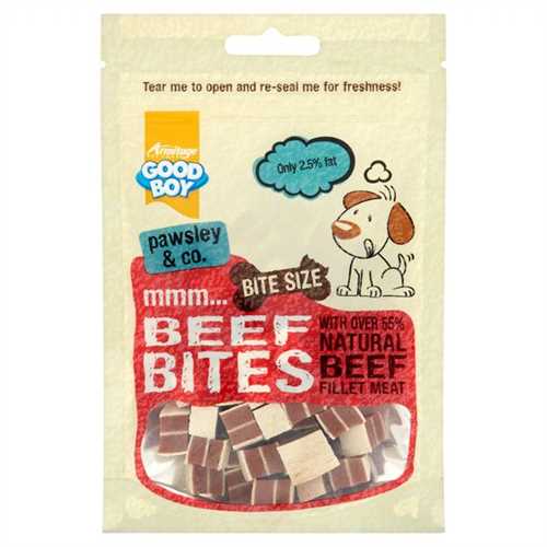 Good Boy Deli Bites, Beef - 65g