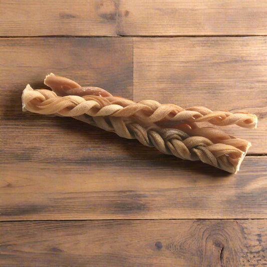 Braided Lamb Skin Chews - JR Pet