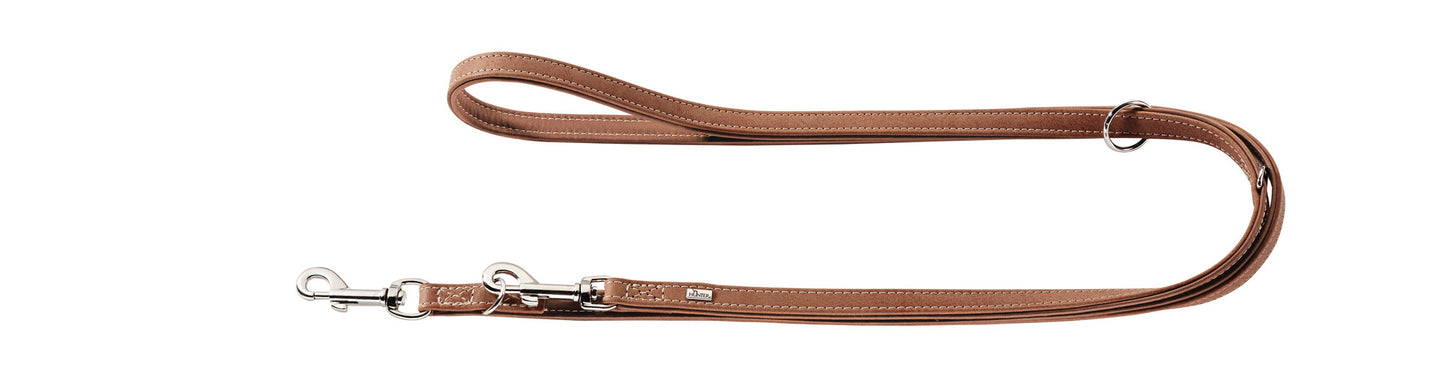 Hunter 'Porto' Leather Leash - Cognac
