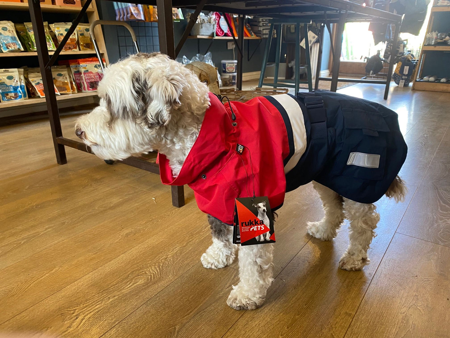 Rukka Pets Wavy Raincoat - Chili