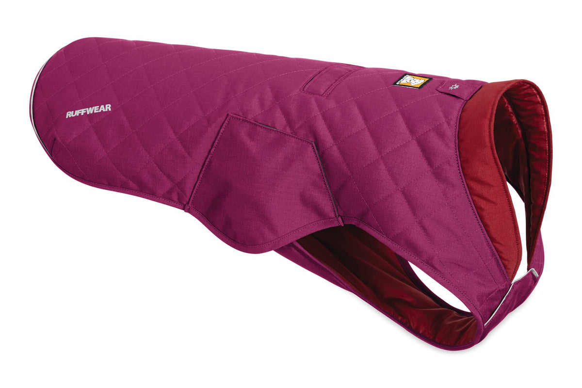 Ruffwear STUMPTOWN Quilted Dog Coat Larkspur Purple Be