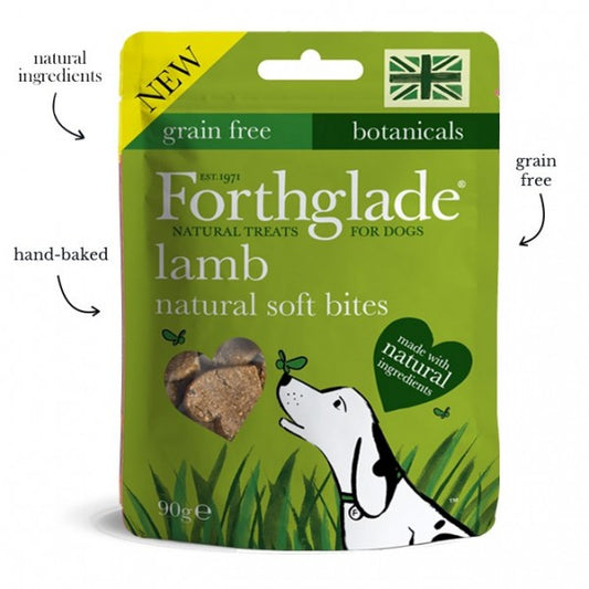 Forthglade natural soft bite treats with lamb