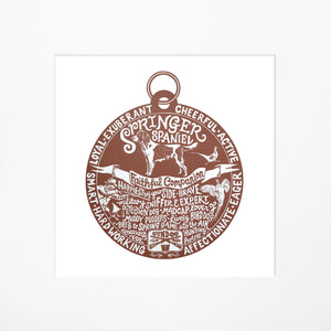 "Dog Tag" print for Springer Spaniel lovers