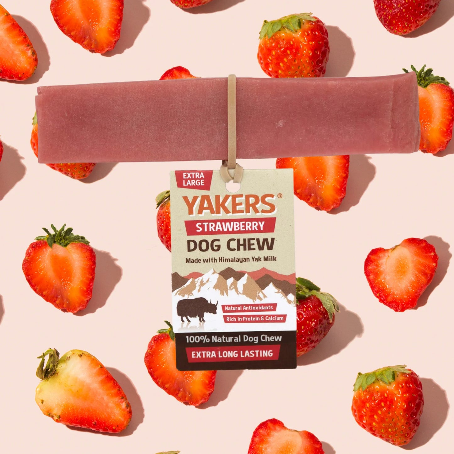 Yakers Dog Chew - Strawberry