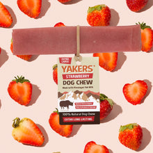 Load image into Gallery viewer, Yakers Dog Chew - strawberry