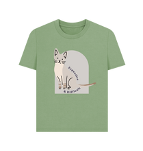 Load image into Gallery viewer, Sage Printed T-shirt Front