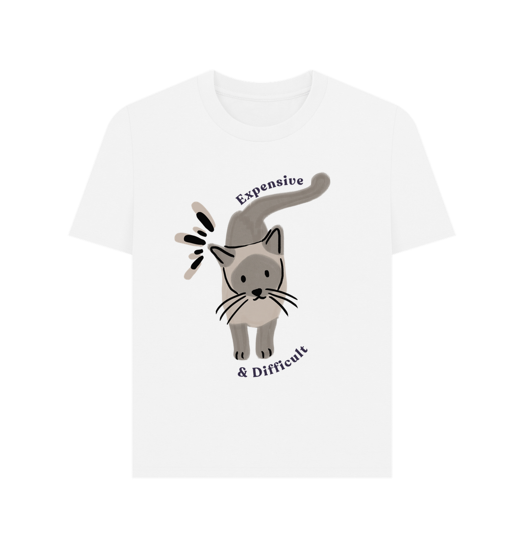 White Printed T-shirt Front