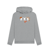 Load image into Gallery viewer, Light Heather Printed Hoody Front