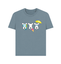 Load image into Gallery viewer, Stone Blue Printed T-shirt