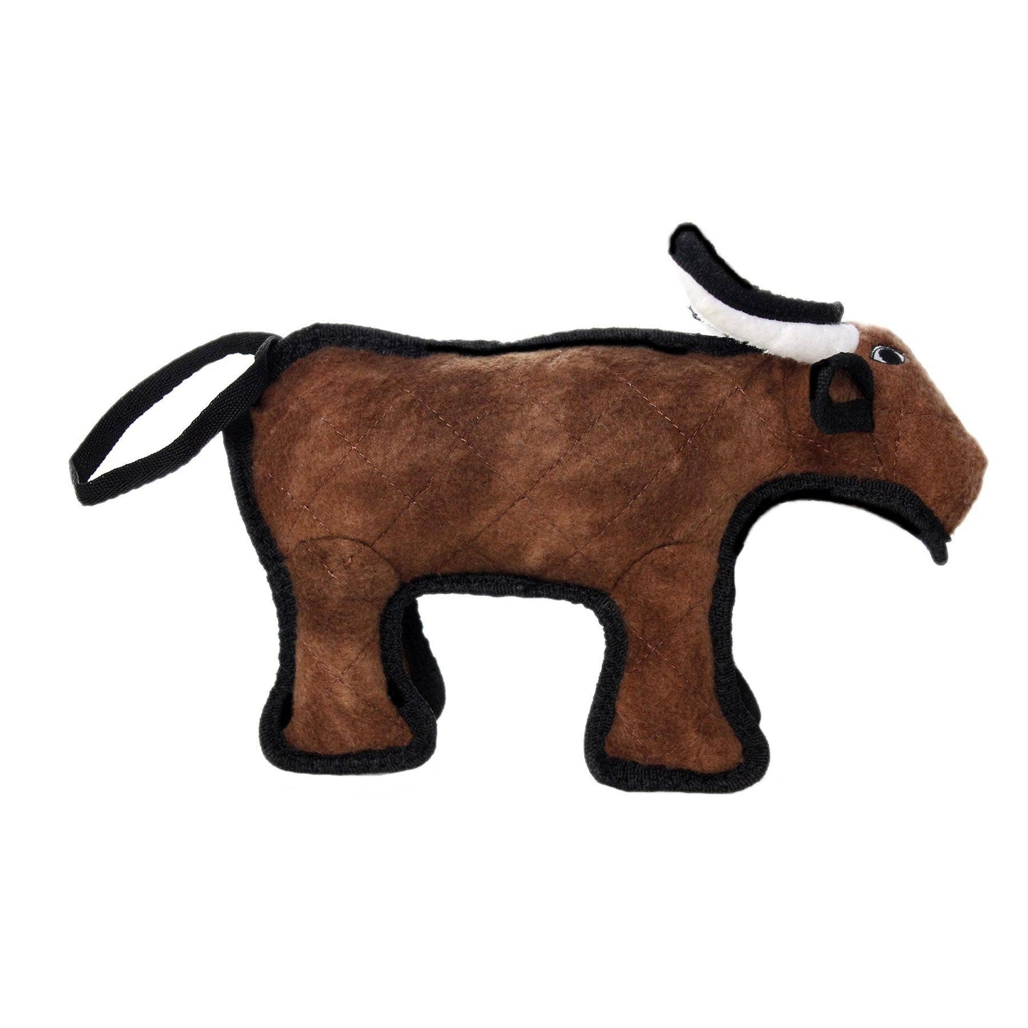 Tuffy Jr Barnyard Bull, Durable, Tough, Squeaky Dog Toy