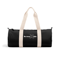 Load image into Gallery viewer, Black Be More Bob organic duffle bag