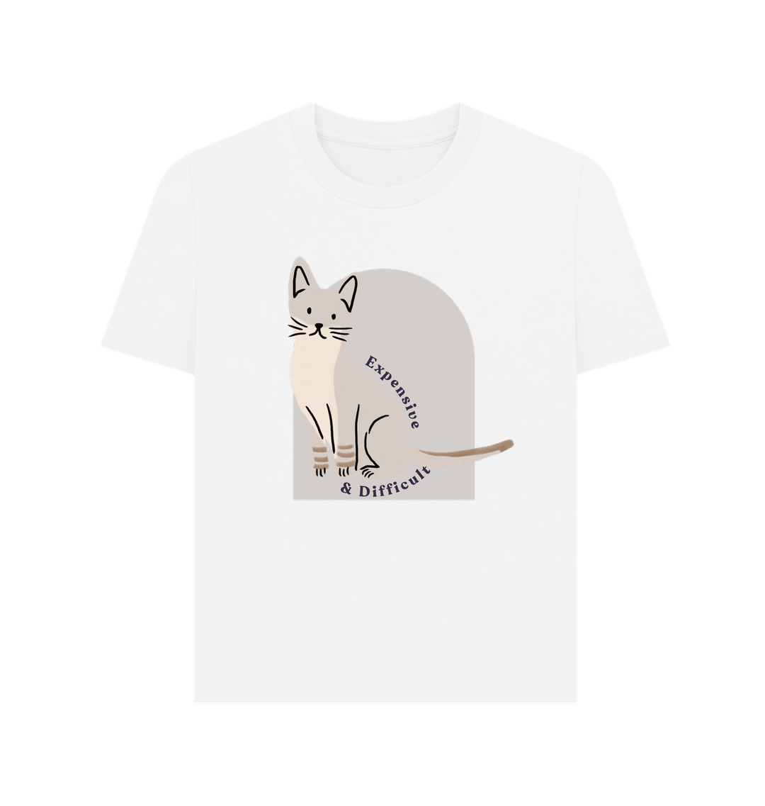 White Printed T-shirt Front