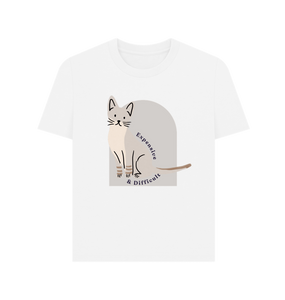 White Printed T-shirt Front