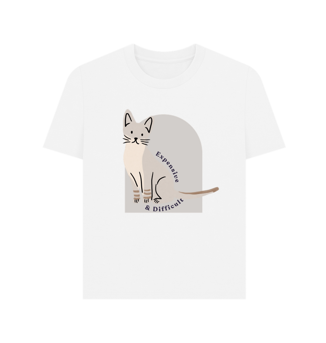 White Printed T-shirt Front
