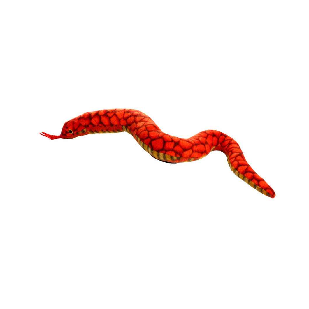 Tuffy Desert Snake - Red, Durable, Tough, Squeaky Dog Toy