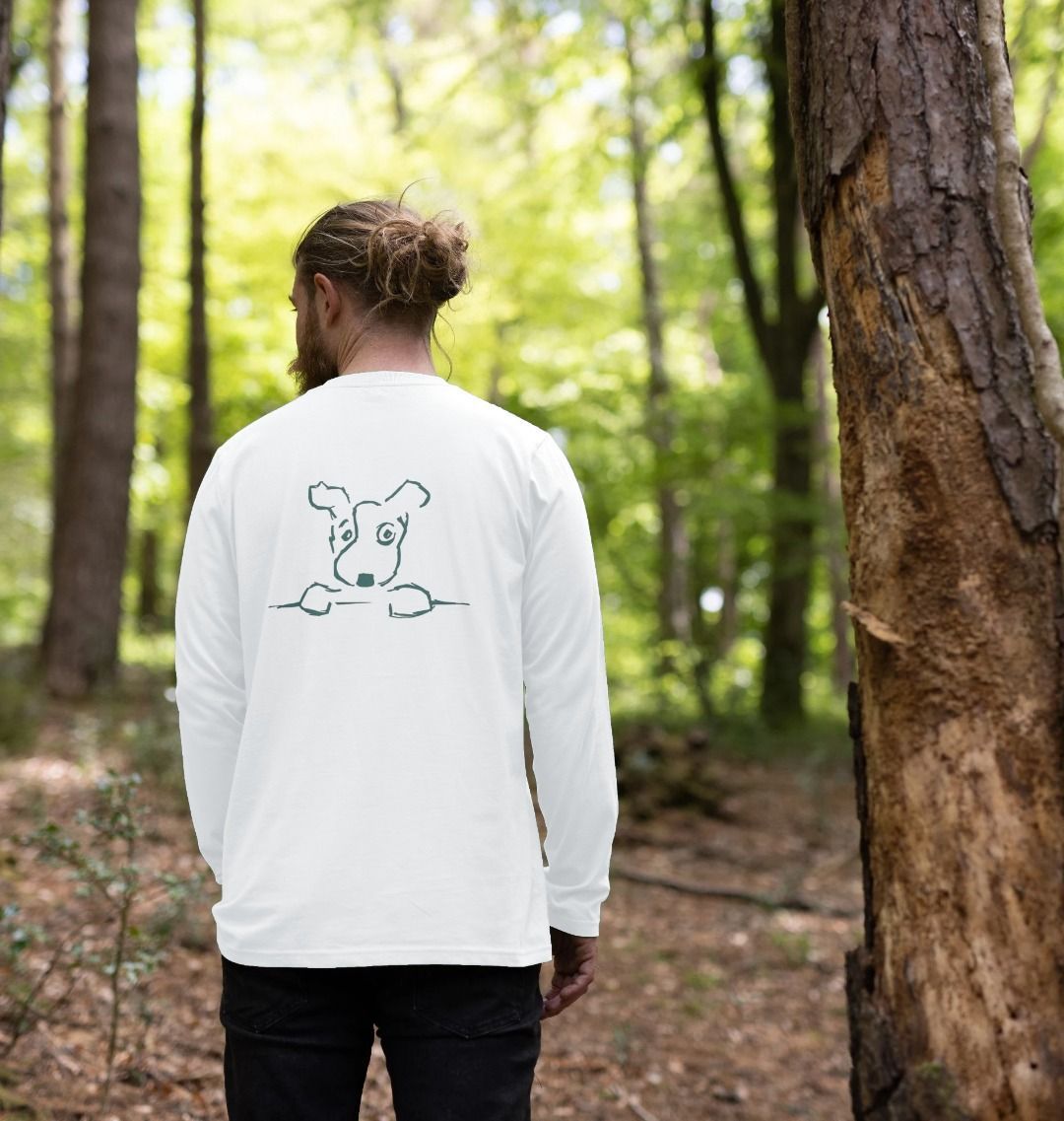 Be More Bob Men's Long-Sleeve T-Shirt - White