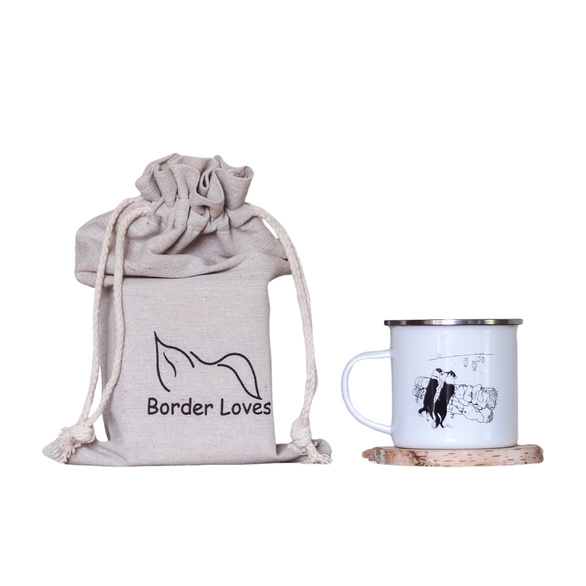 Border Collie Camper Mug