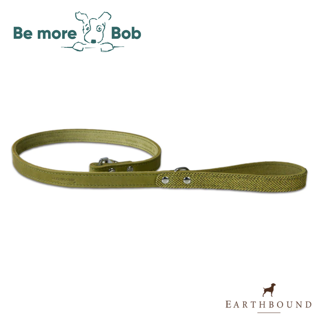 Earthbound Tweed Leash - Green - last one available