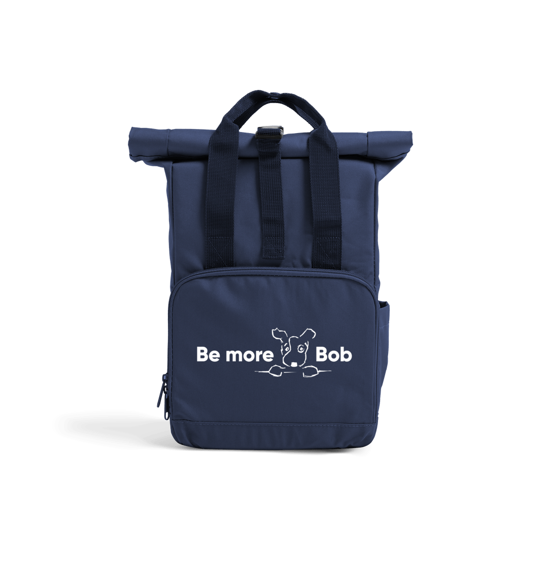 Navy Dusk Be More Bob mini rolltop backpack