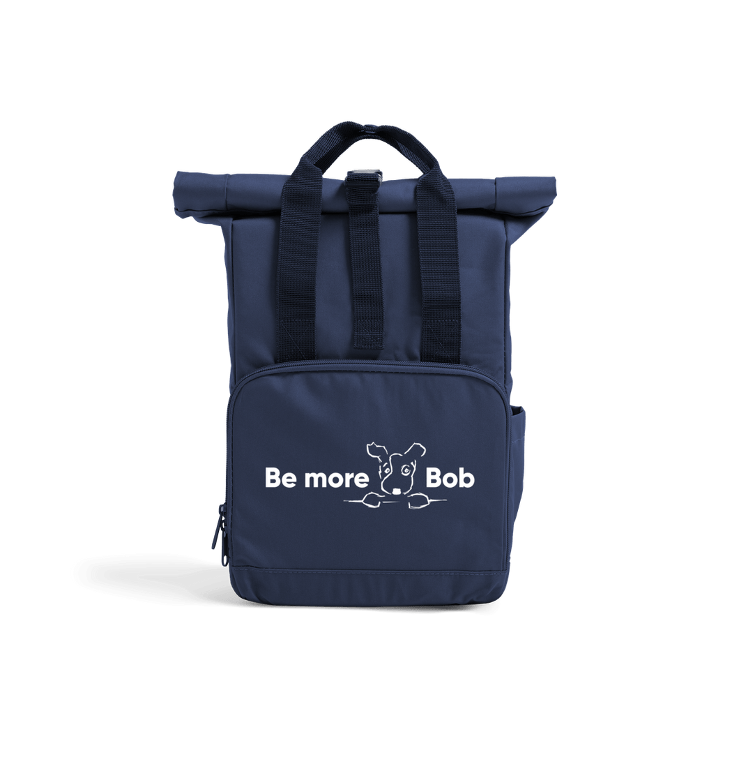 Navy Dusk Be More Bob mini rolltop backpack