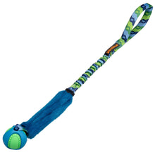 Load image into Gallery viewer, Fauxtastic PowerBall Bungee | Strong Dog Toys | Tug-E-Nuff: Purple Pattern
