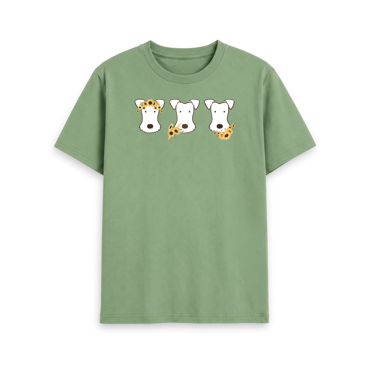 Sage Printed T-shirt Front