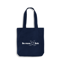 Load image into Gallery viewer, French Navy Be More Bob heavyweight cotton tote