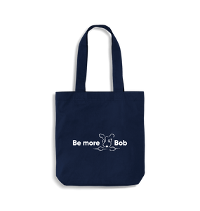 French Navy Be More Bob heavyweight cotton tote