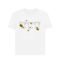 Load image into Gallery viewer, White Printed T-shirt Front