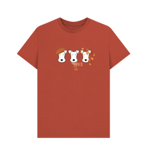 Load image into Gallery viewer, Rust Printed T-shirt Front