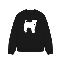 Load image into Gallery viewer, Black Welsh Terrier Oversized Sweatshirt