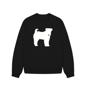 Black Welsh Terrier Oversized Sweatshirt