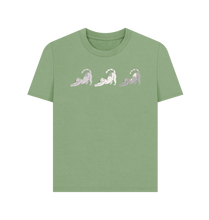 Load image into Gallery viewer, Sage Printed T-shirt Front