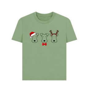 Sage It's a Foxy Christmas! Short Sleeve t-shirt