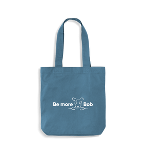 Airforce Blue Be More Bob heavyweight cotton tote