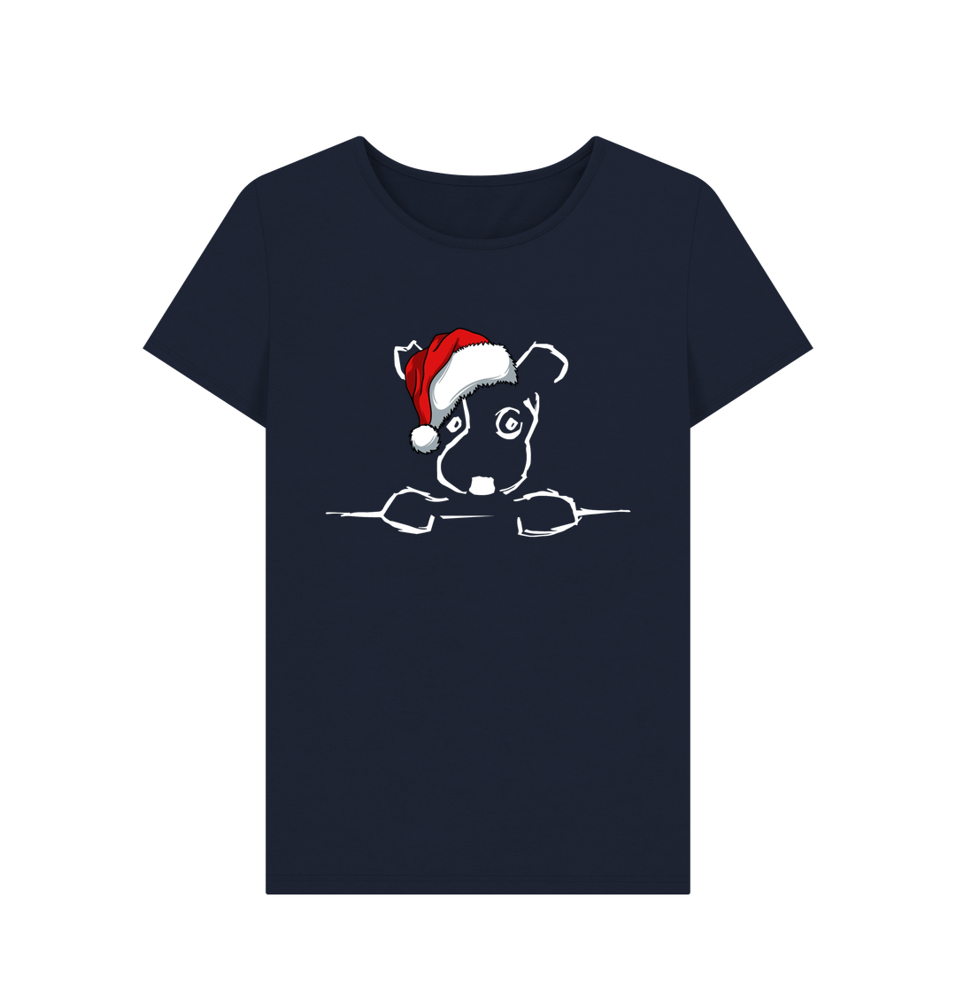 Navy Blue Printed T-shirt Front
